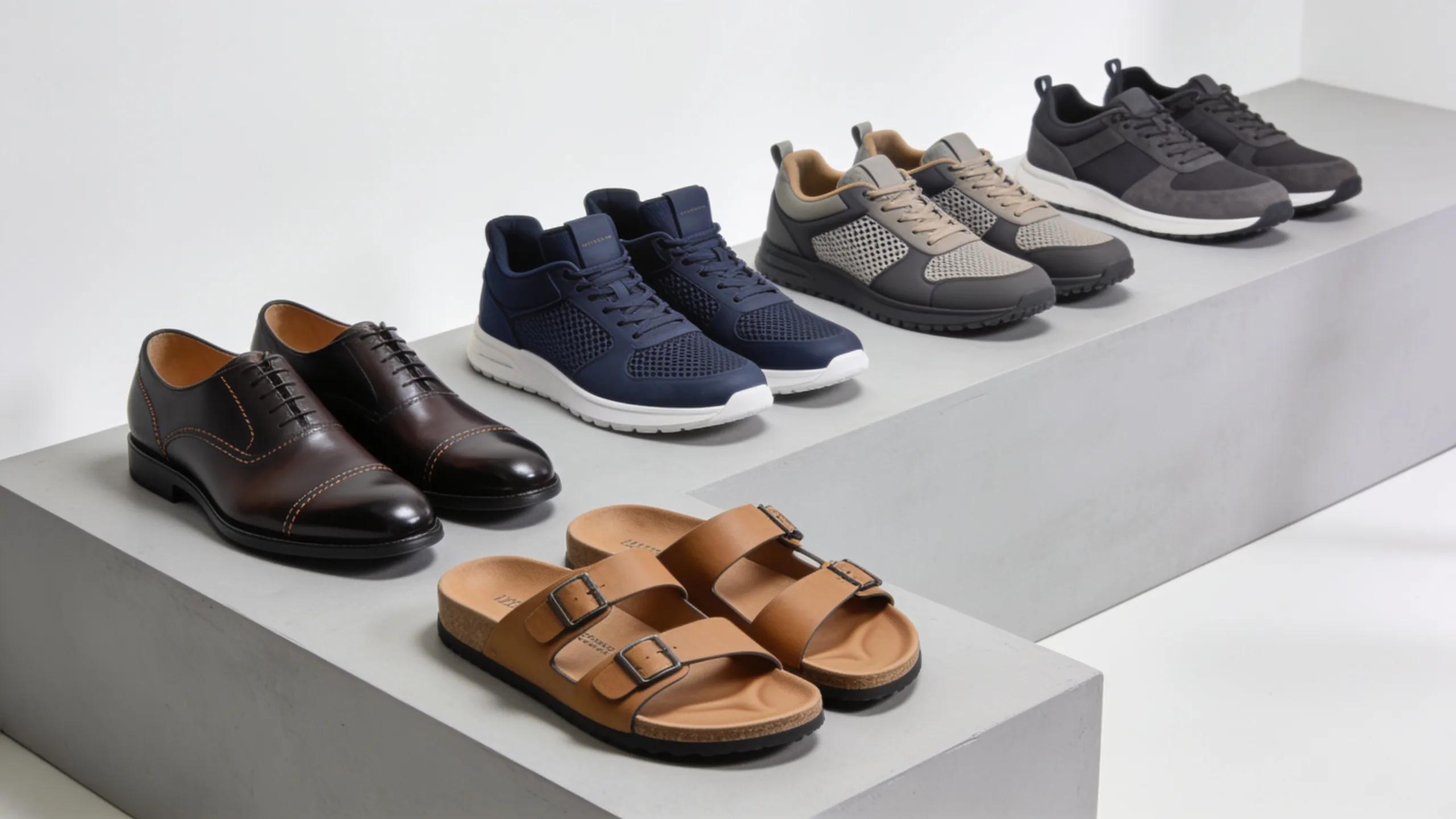 Stylish men's footwear options combining medical support and modern aesthetics for arthritis relief.