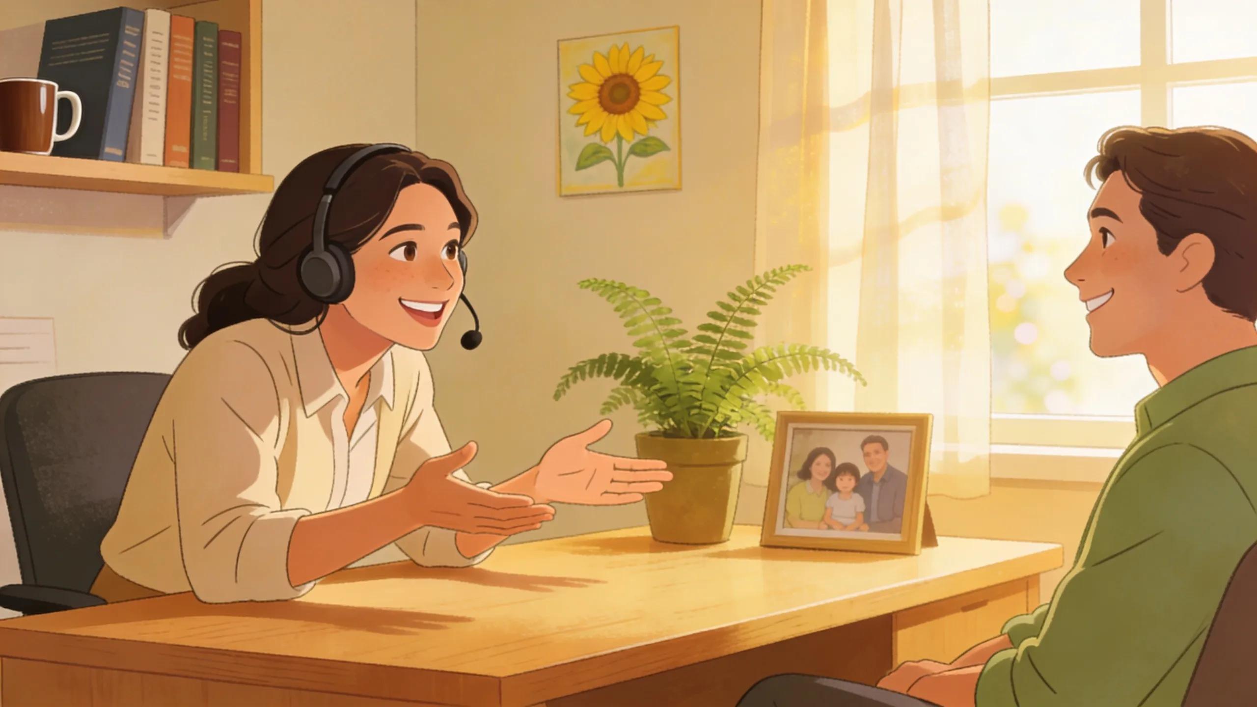 Customer service interaction emphasizing emotional connection and brand loyalty