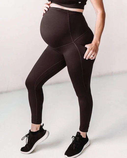 Lux Maternity Pants (26") - Cocoa