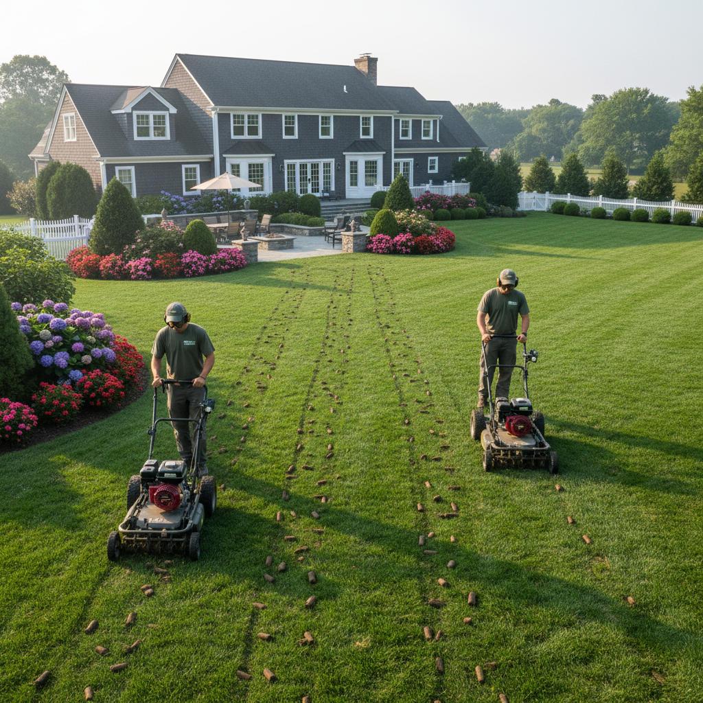 Core Aeration and Overseeding