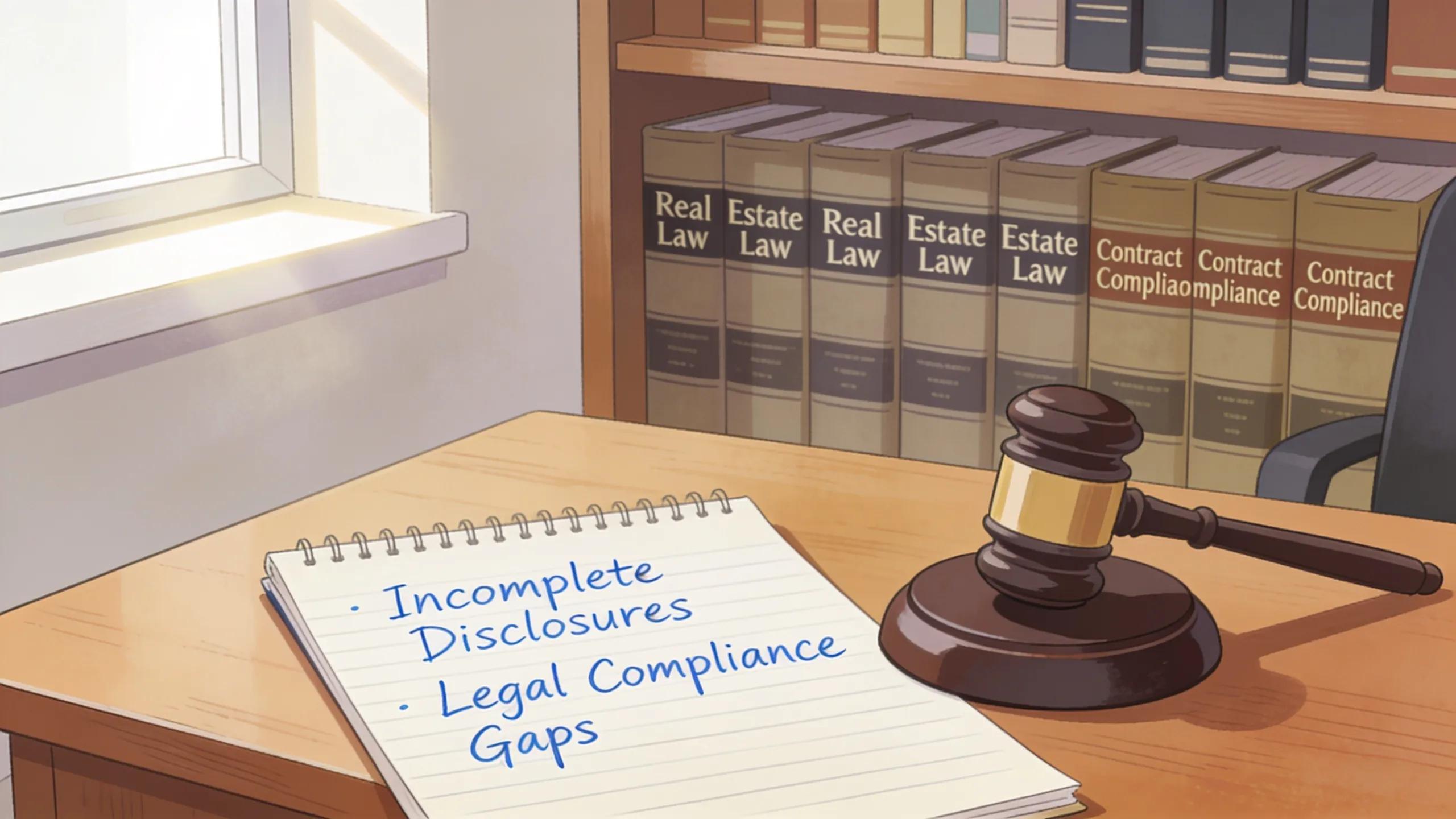 Visual representation of legal risks associated with FSBO transactions, emphasizing the importance of legal guidance