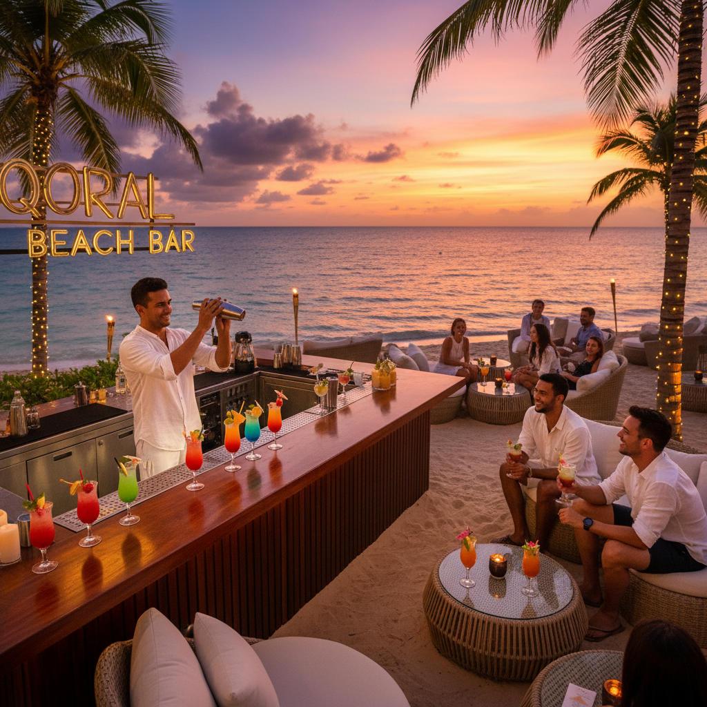 Sip Signature Cocktails at Qoral Beach Bar