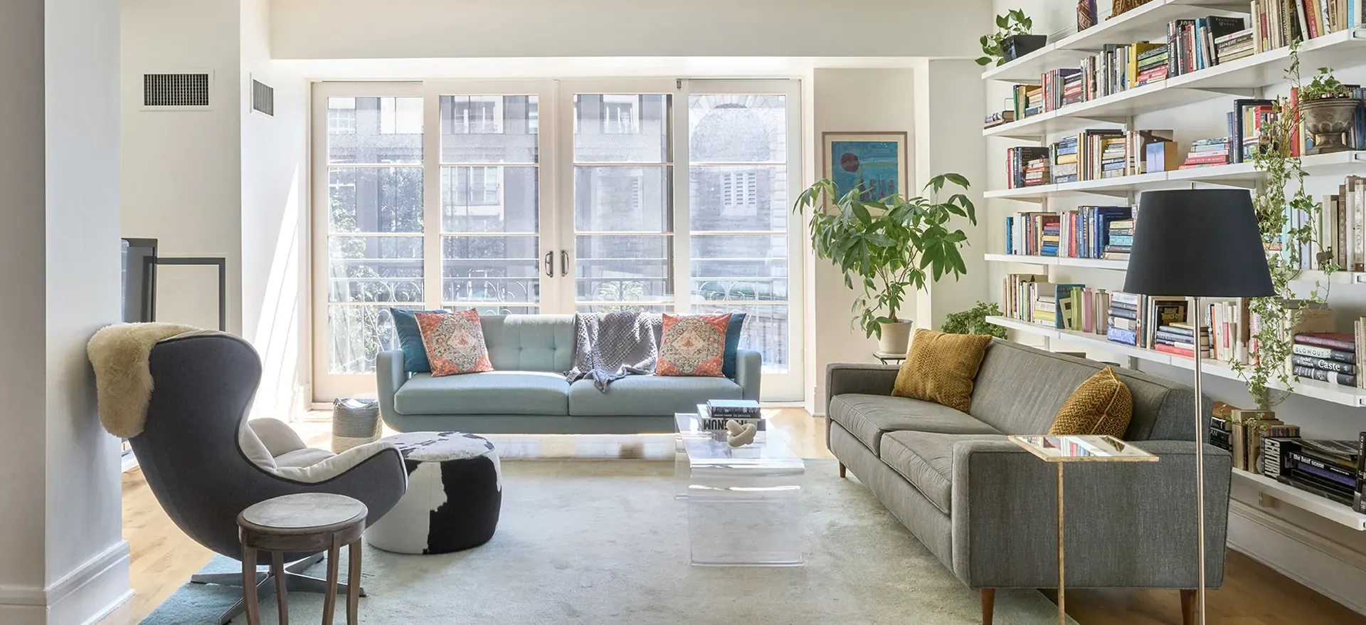 Bright room with clean windows promoting energy efficiency and comfort