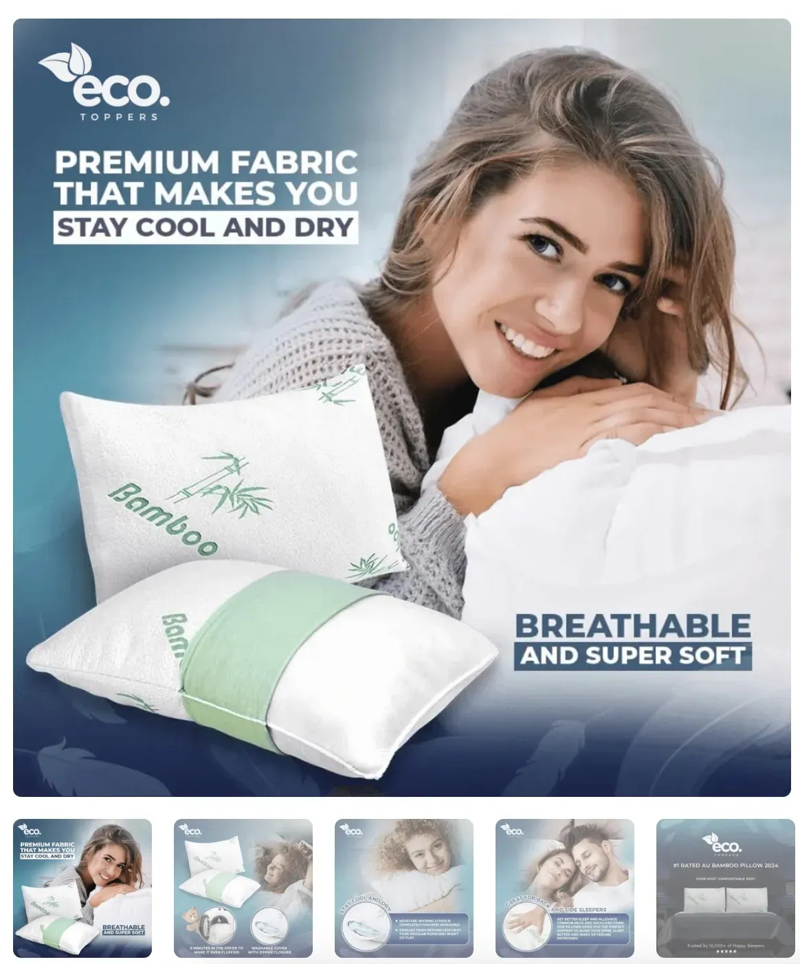 Display of eco-friendly quilt covers in a natural setting, highlighting sustainability