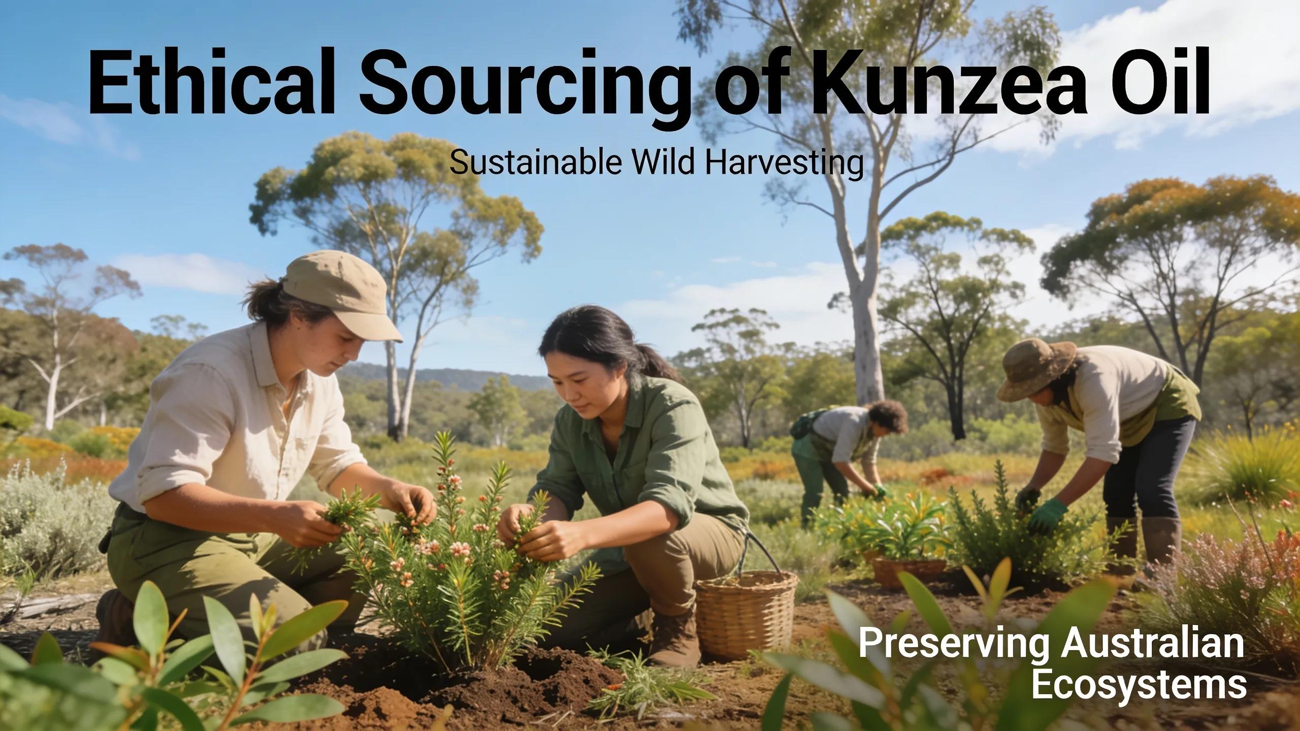Ethical wild-harvesting of Kunzea ambigua in a sustainable Australian landscape