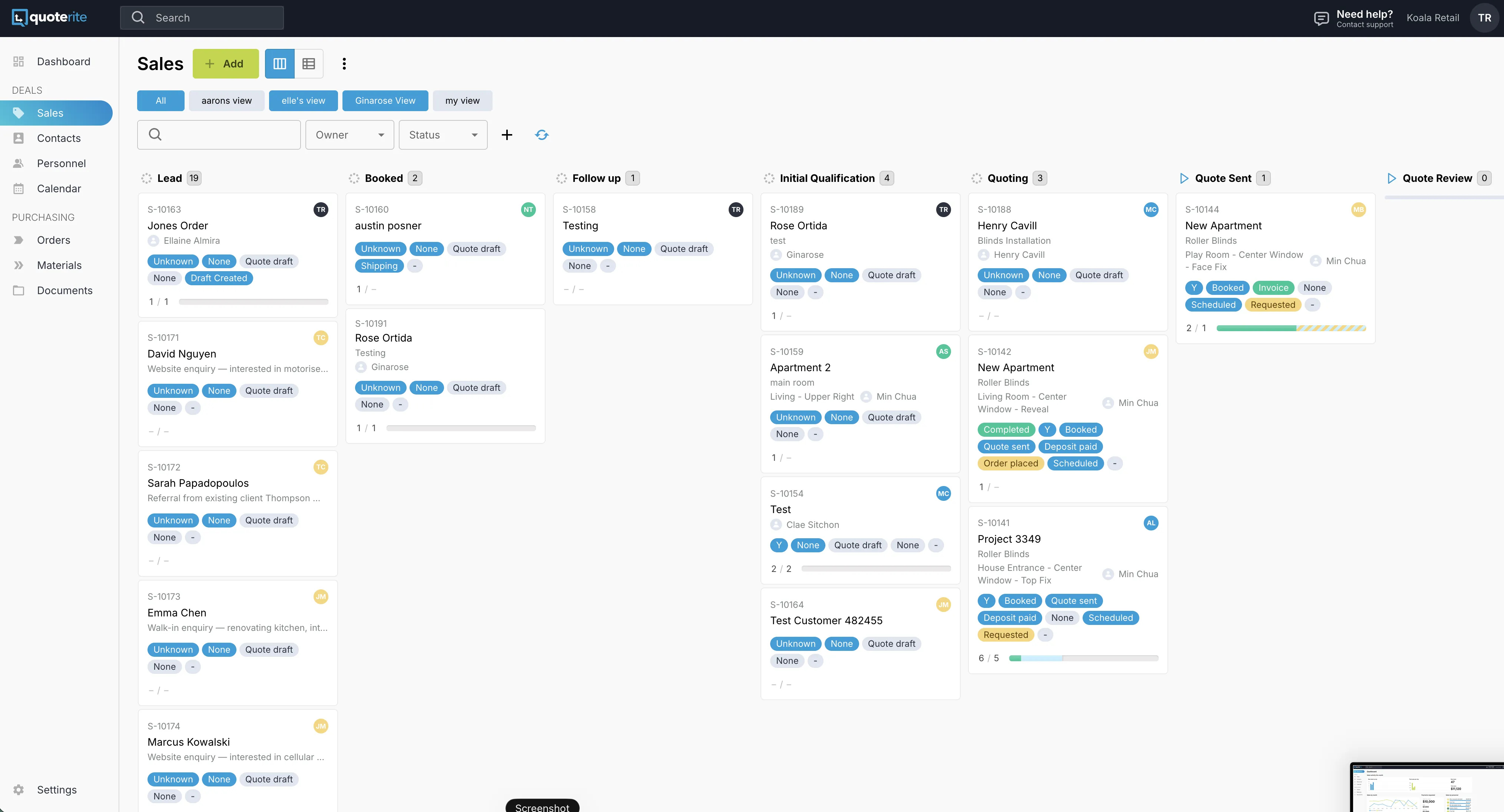 Transformative Quoting and Ordering Solutions