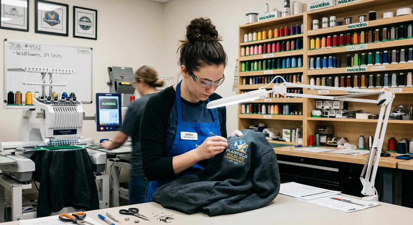Precision Embroidery for Hats, Hoodies, and Uniforms