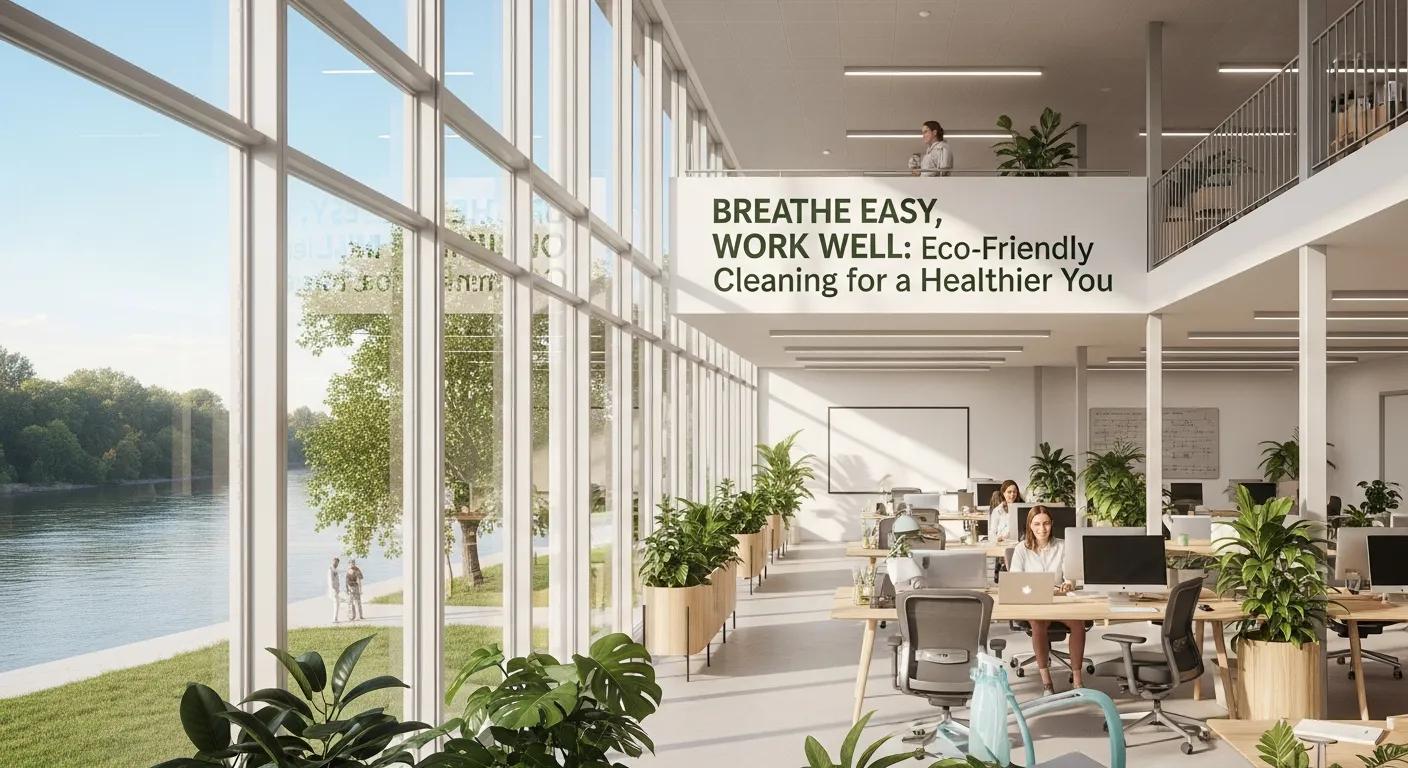 Spotless Riverside office illustrating health benefits of eco-friendly cleaning