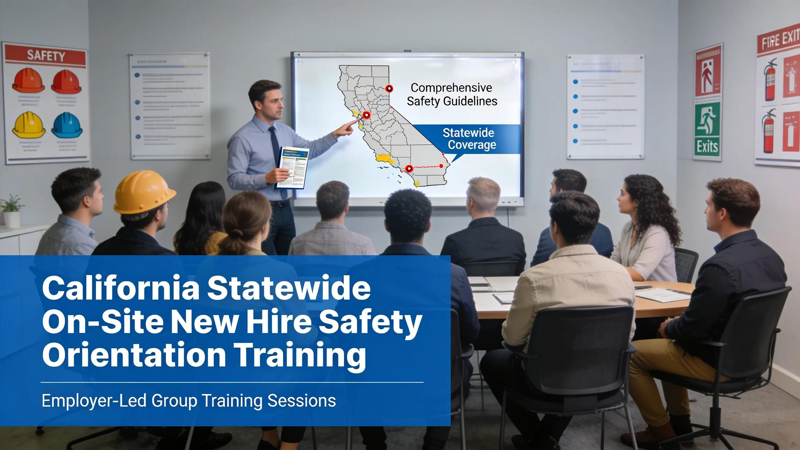 On-site group training delivered statewide allows California employers to run new hire safety orientation sessions