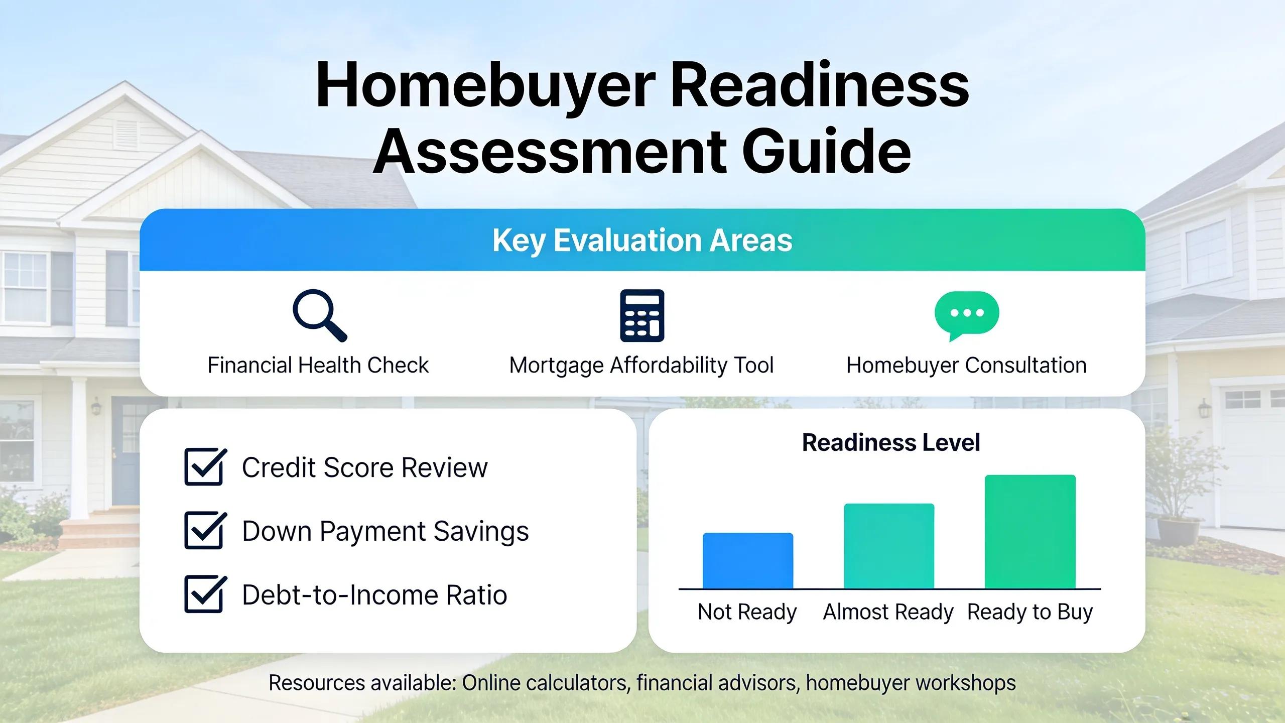 Homebuyer resources exist specifically to help buyers assess whether they're ready to purchase a home