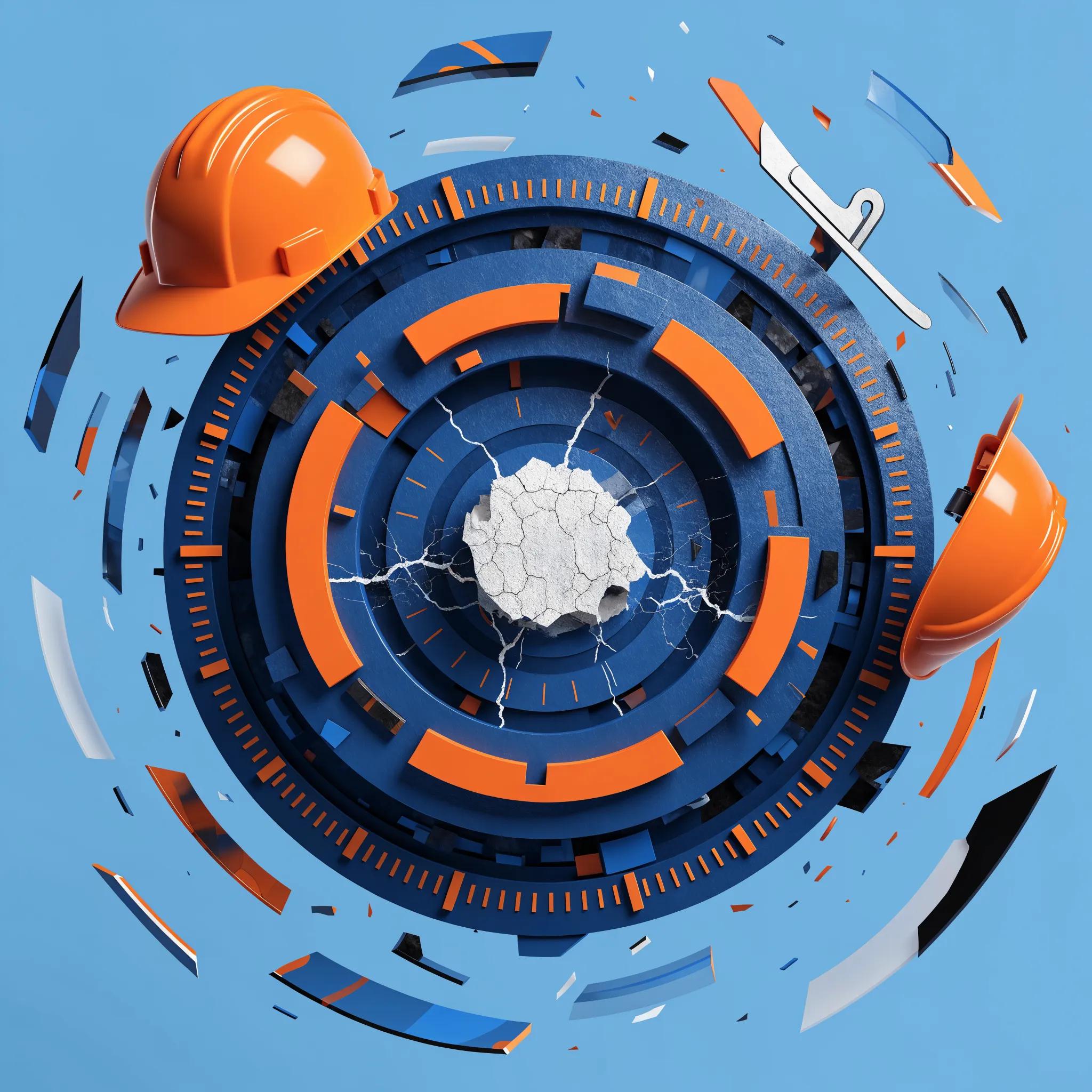 Abstract representation of speed optimization for construction contractor websites