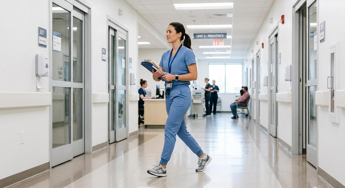 Jogger-Cut Scrub Pants Tailored for Healthcare Professionals on the Move