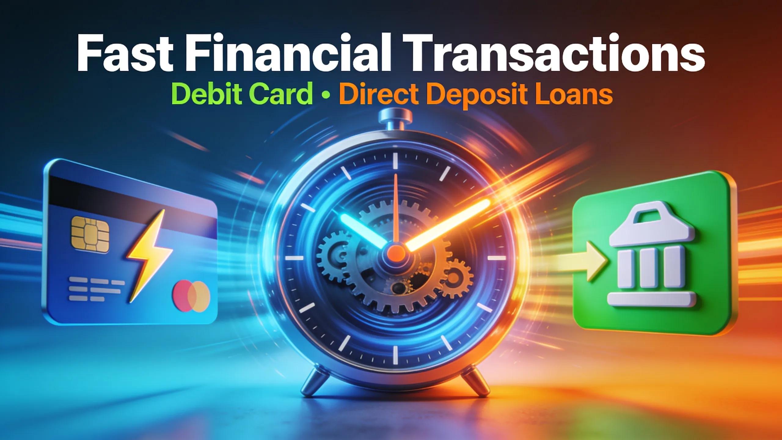 Graphic representation of fast funding speed comparison between payday loans Graphic representation of fast funding speed comparison between payday loans