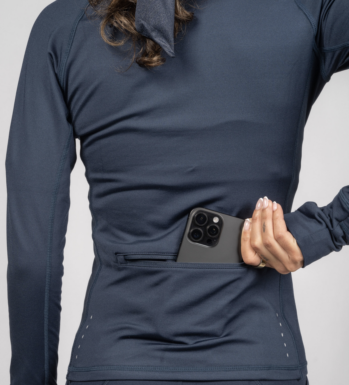 Thermal Quarter Zip - Navy