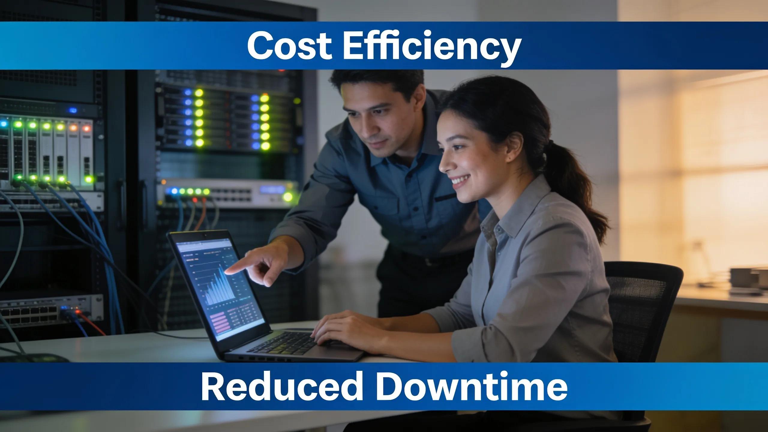 Business owner receiving IT support, highlighting benefits of managed IT services
