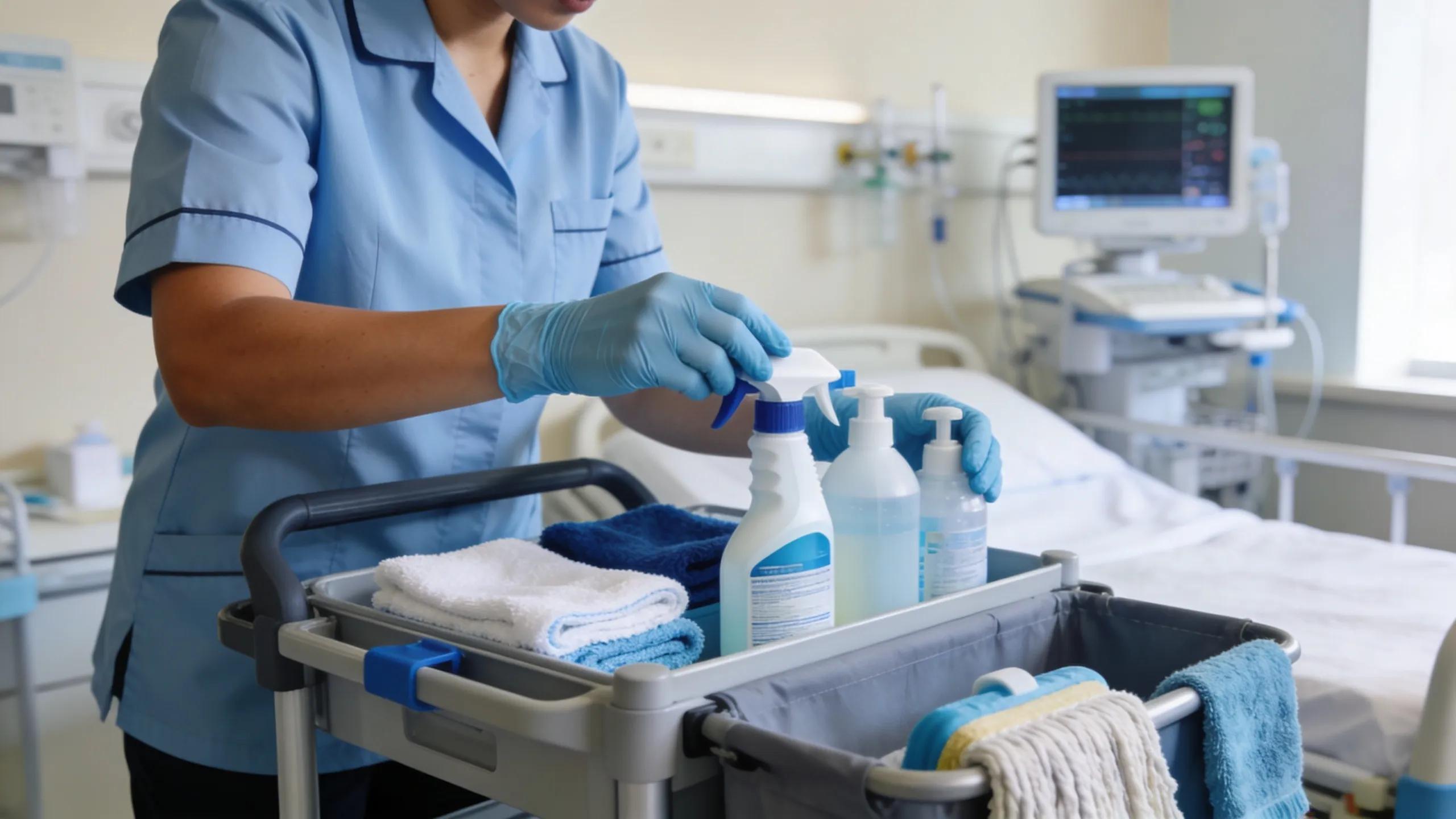 Cleaning specialist adapting services to meet unique business needs in a healthcare setting Cleaning specialist adapting services to meet unique business needs in a healthcare setting