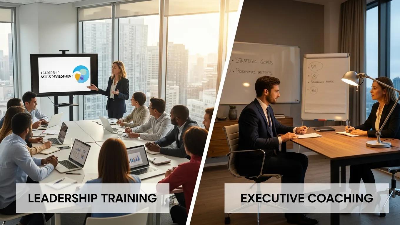 Comparing leadership training and executive coaching Comparing leadership training and executive coaching