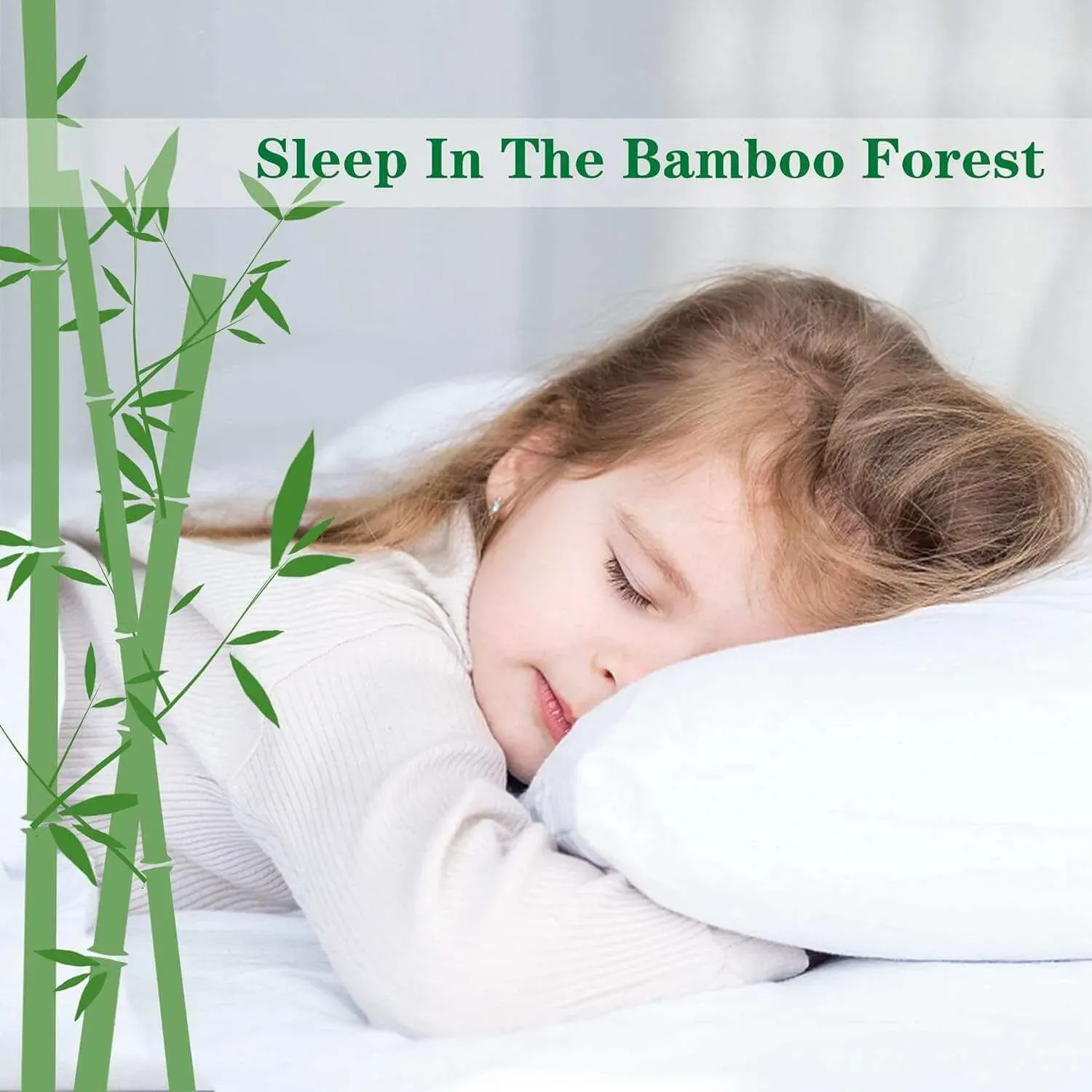 Person sleeping peacefully on bamboo bedding showcasing hypoallergenic properties for sensitive skin