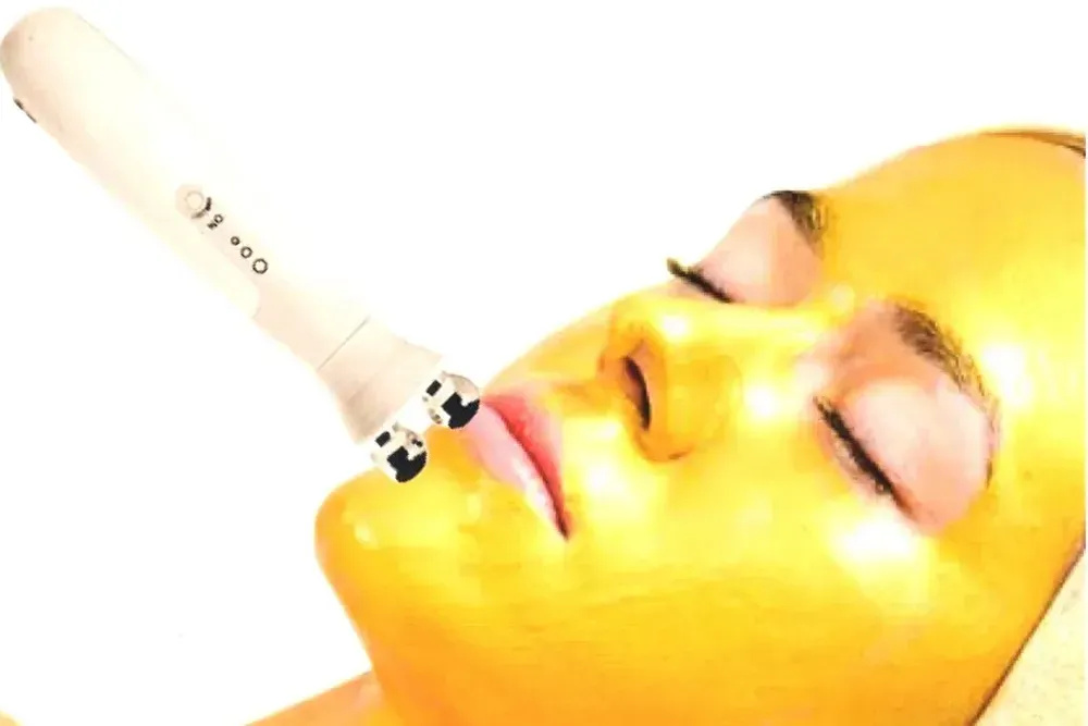 Overview of diverse facial treatments suitable for different skin types, featuring skincare products for hydration and calming