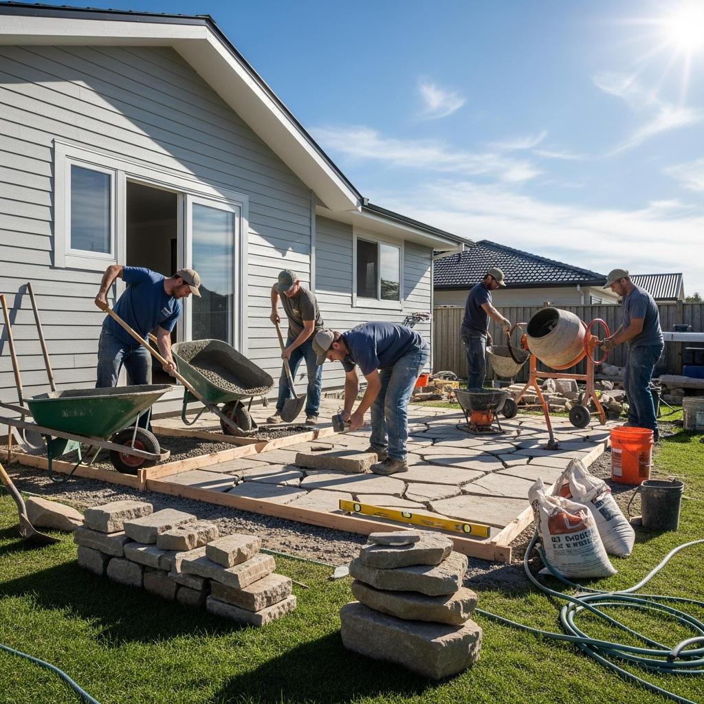 Patio Installation and Hardscaping