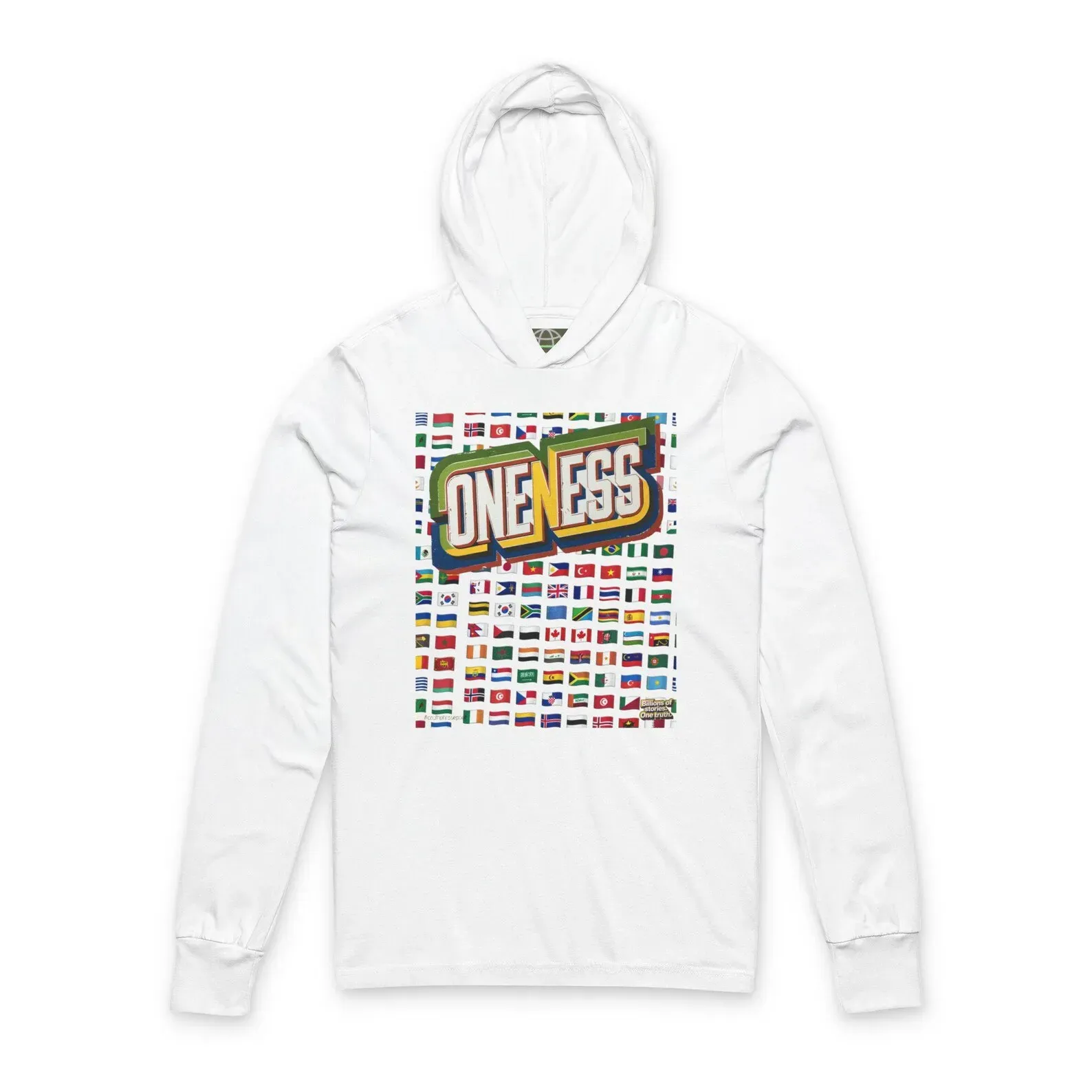 Close-up of a soft organic cotton sweatshirt, illustrating sustainable materials and comfort features