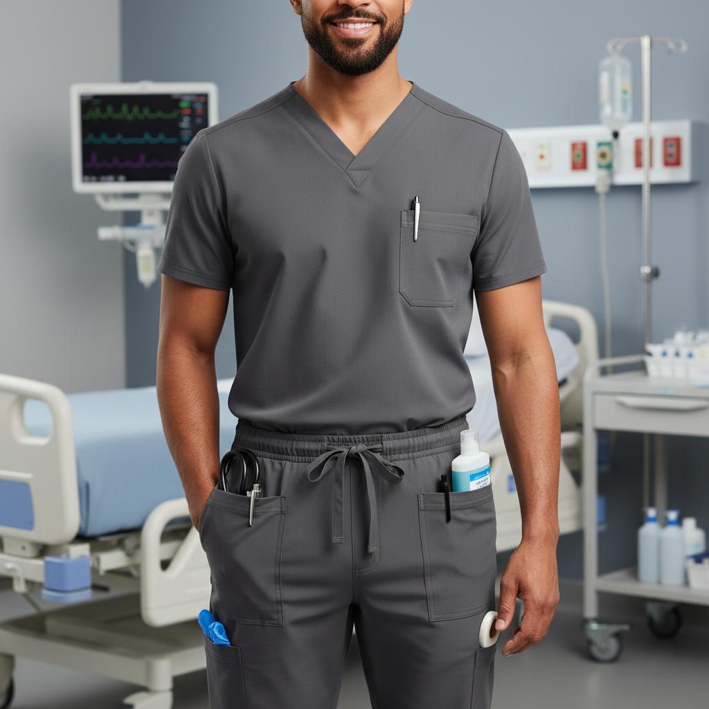 Practical Features of Our Men's Medical Scrubs