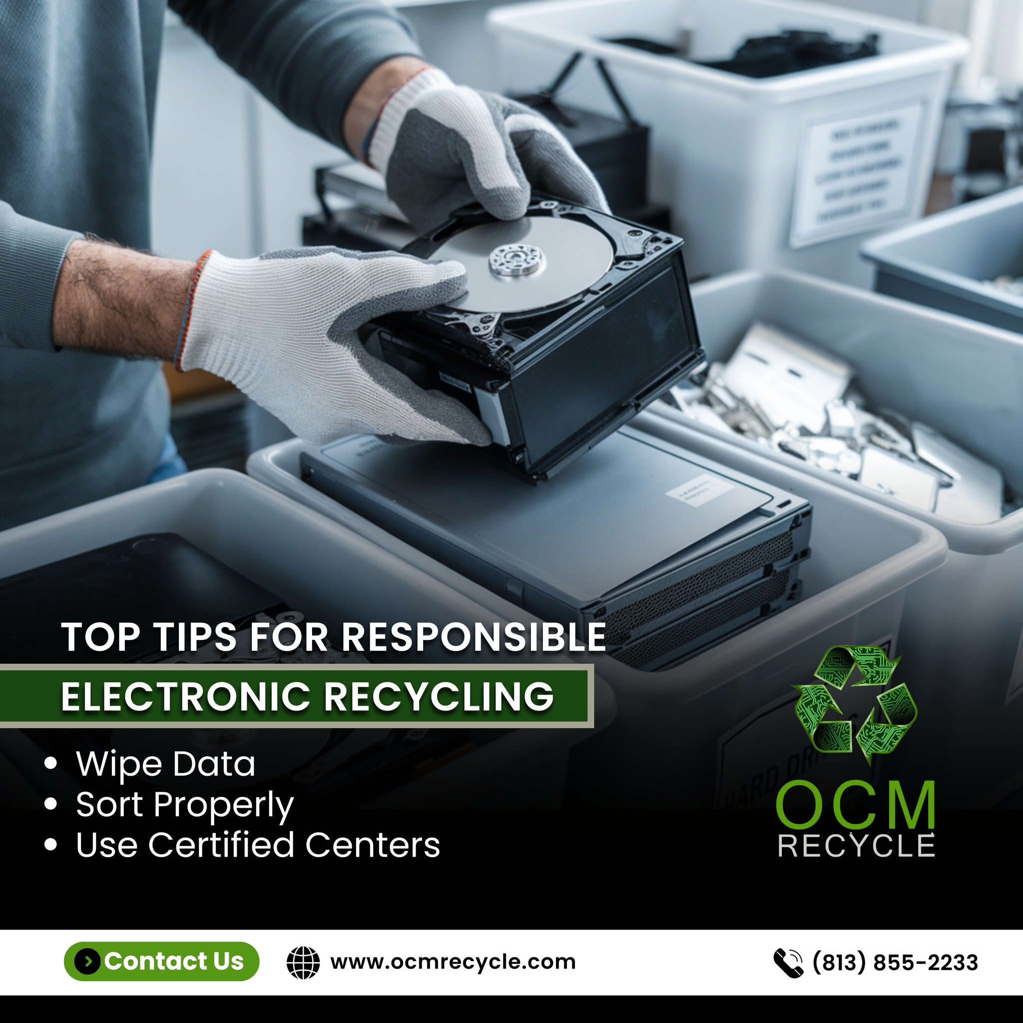 Reliable Electronic Waste Destruction and Recycling in Oldsmar, FL