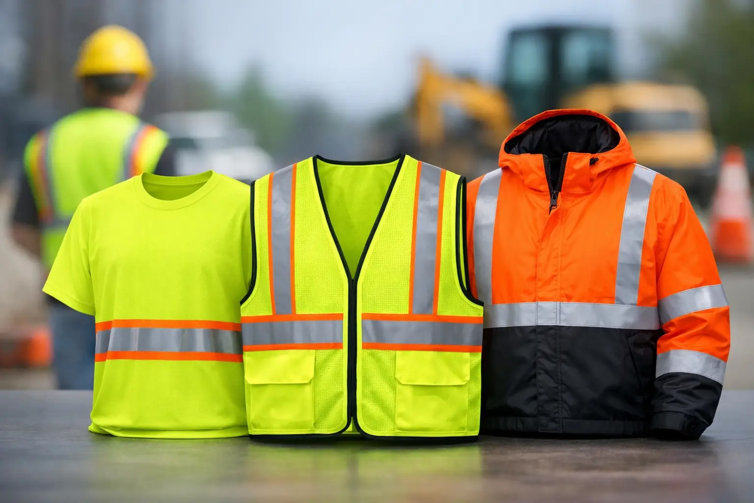 Premium Safety Vests, Cold Weather Suits, and Hard Hats