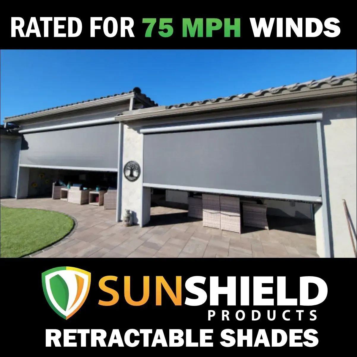 Wind-Rated Retractable Screens Designed for Arizona Monsoons