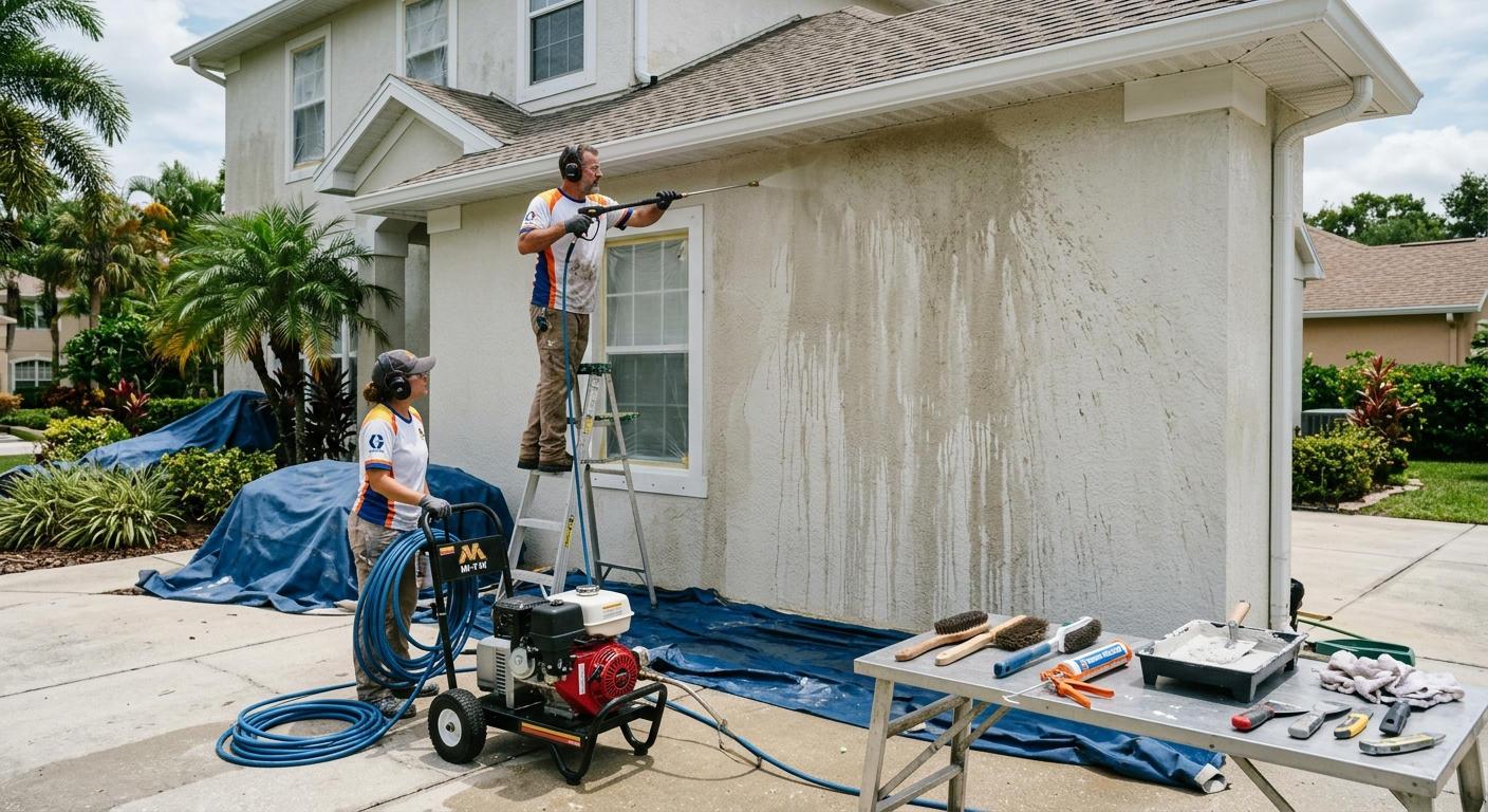 Expert Surface Preparation: The Foundation of a Long-Lasting Exterior Coating