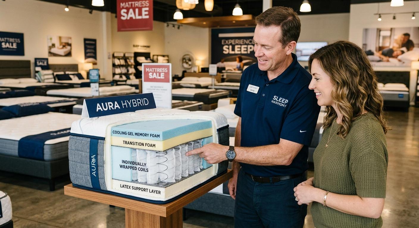 Explore Gel Foam, Hybrid, and Latex Sleep Options