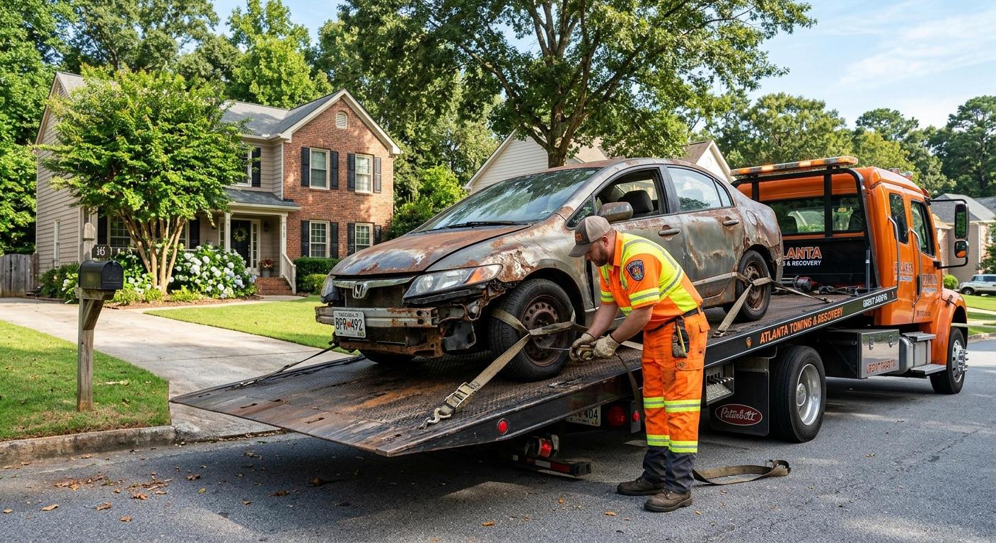 Complimentary Same-Day Towing Throughout the Atlanta Area