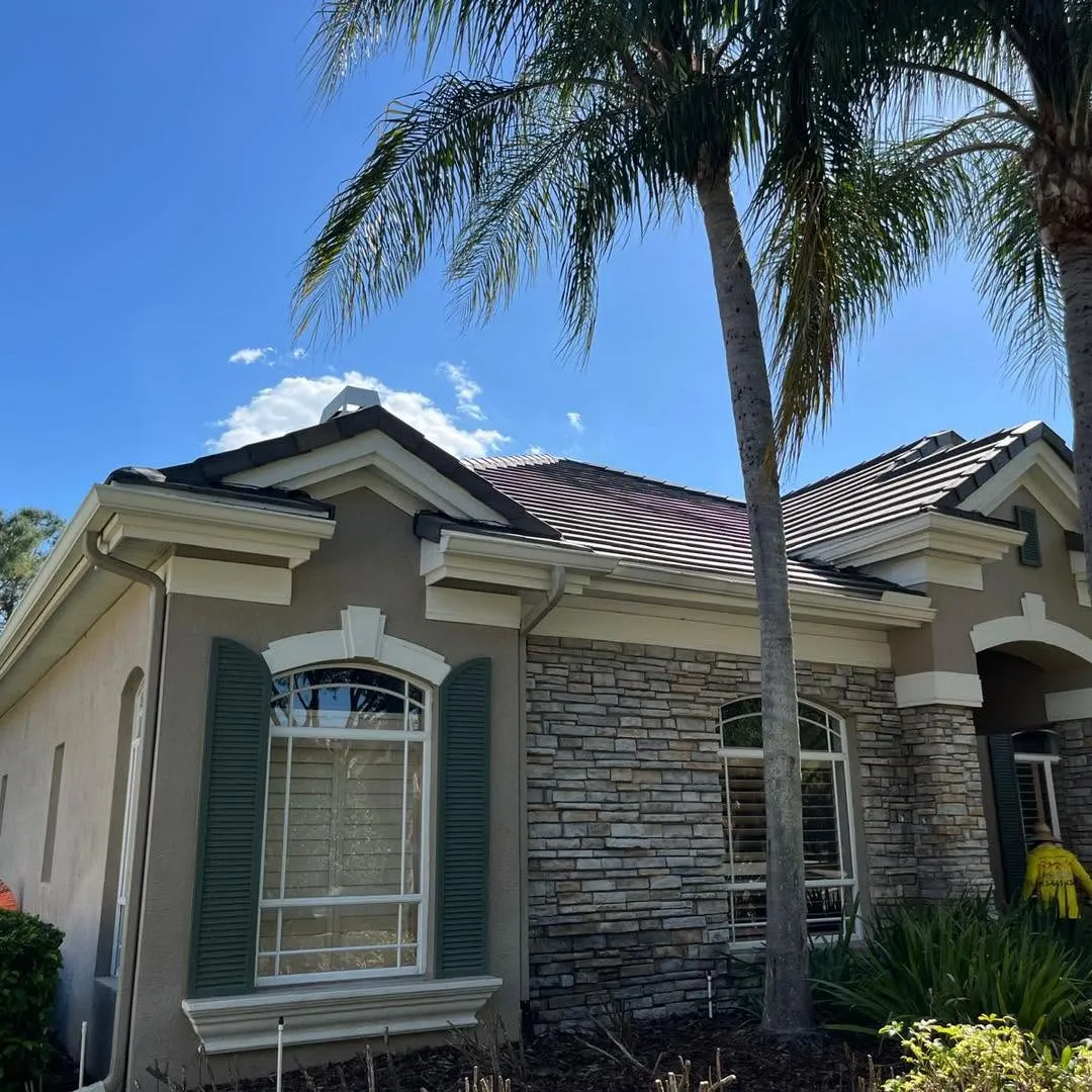 A Florida residential property with newly installed roofing system