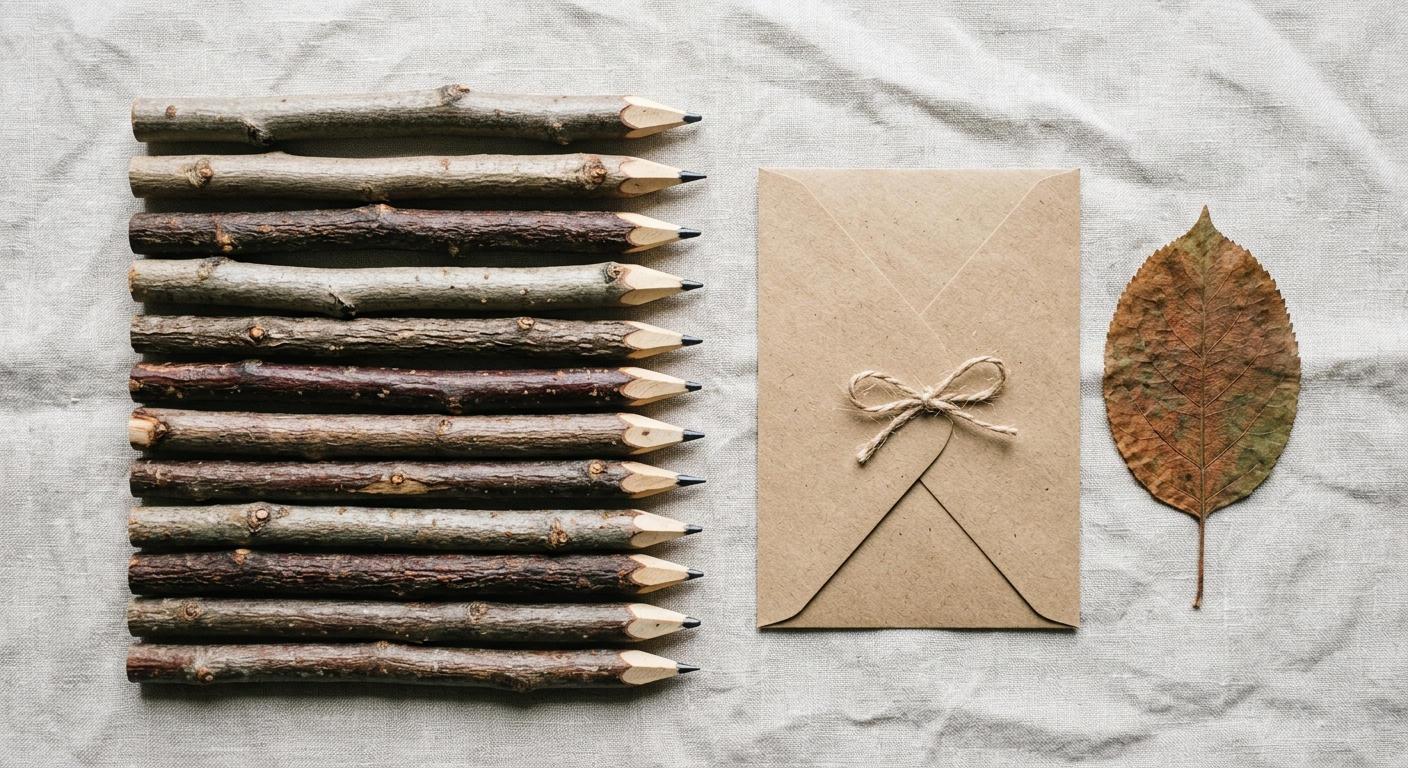 Sharing and Gifting Handmade Twig Pencils