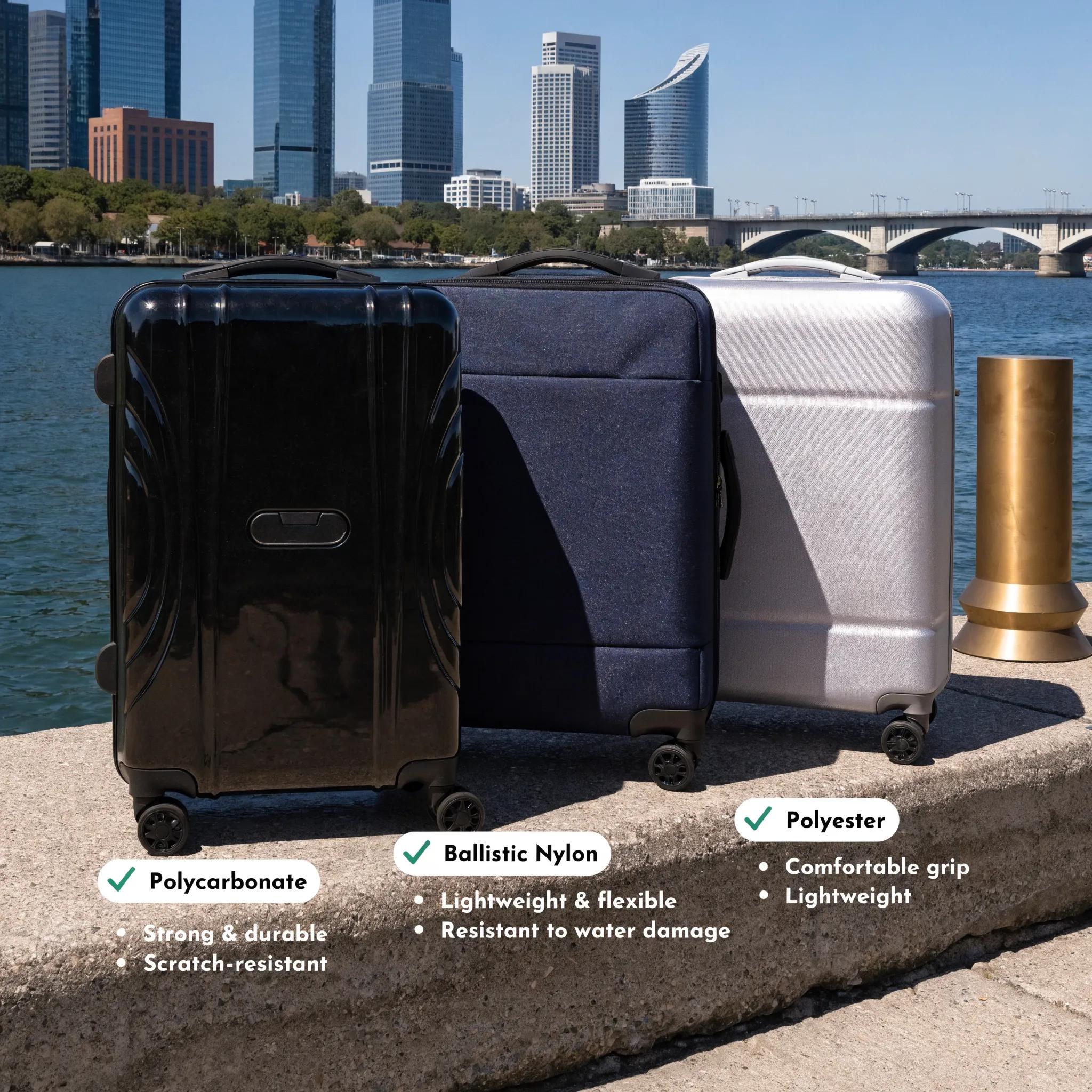 Comparison of lightweight and durable suitcase materials for summer travel