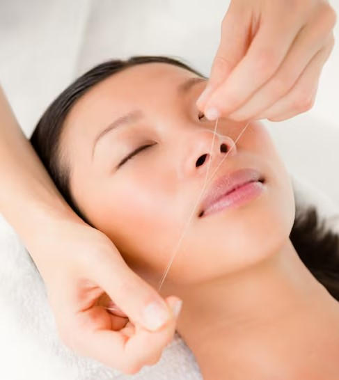 Areas Covered During a Full Facial Threading Appointment