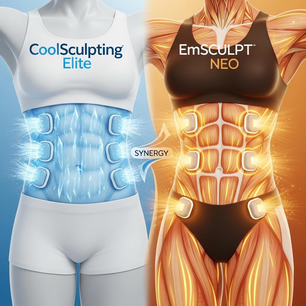 Combining EmSculpt NEO and CoolSculpting Elite