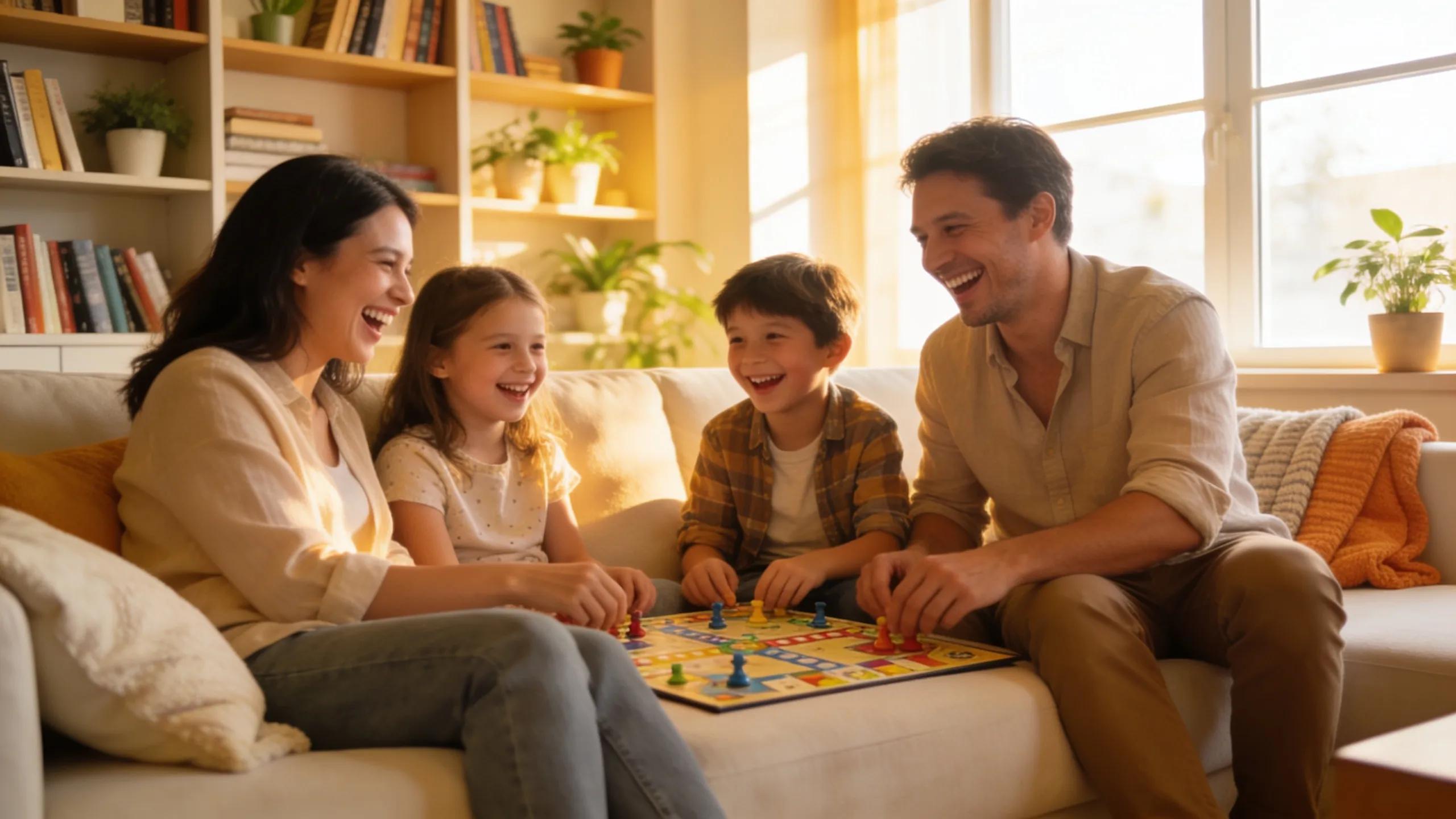 A happy family enjoying their clean home demonstrating the importance of customer satisfaction