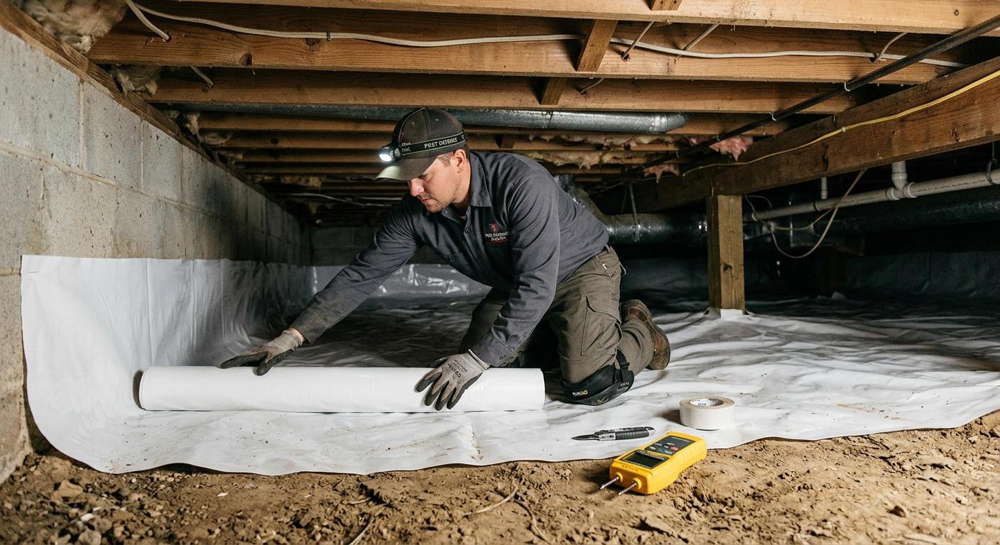 Wood Infestation Reports, Vapor Barriers, and Crawlspace Moisture Control