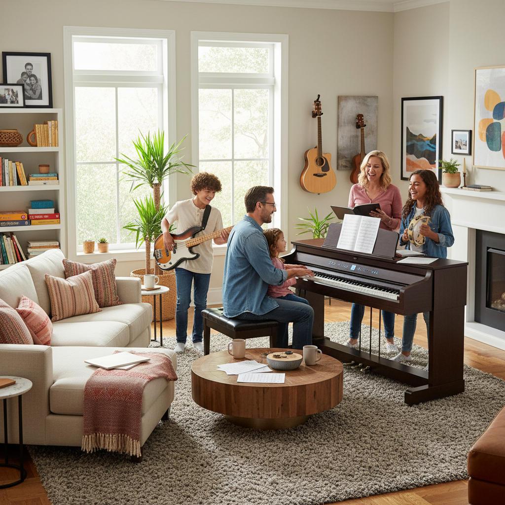 Digital Upright Piano for Family Homes