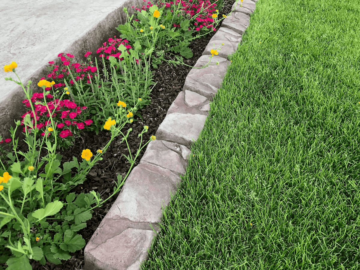 Permanent Concrete Borders That Protect and Define Your Yard