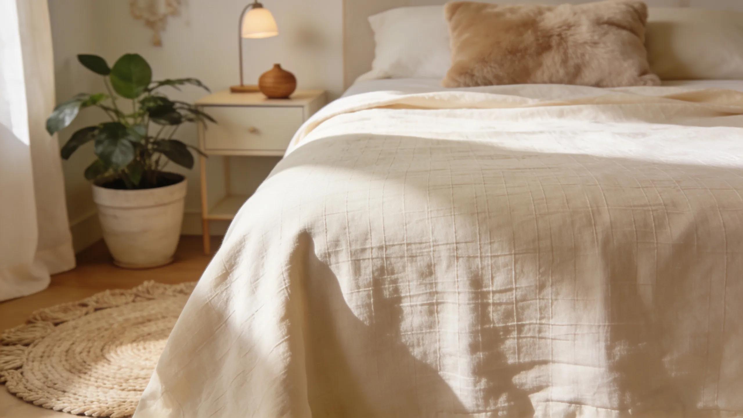 Grounding sheet on a bed, emphasising relaxation and health benefits of earthing practices