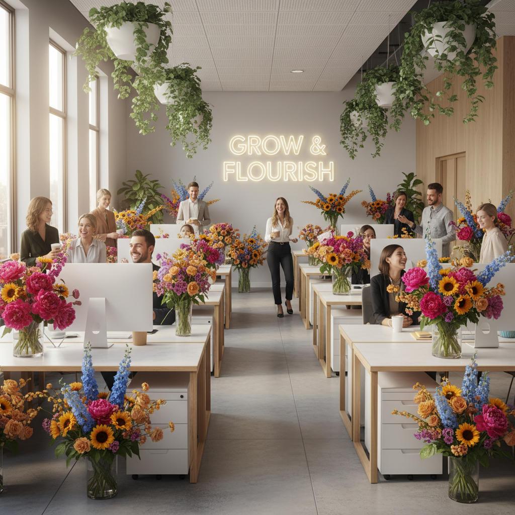 Regular Bouquet Deliveries for Offices