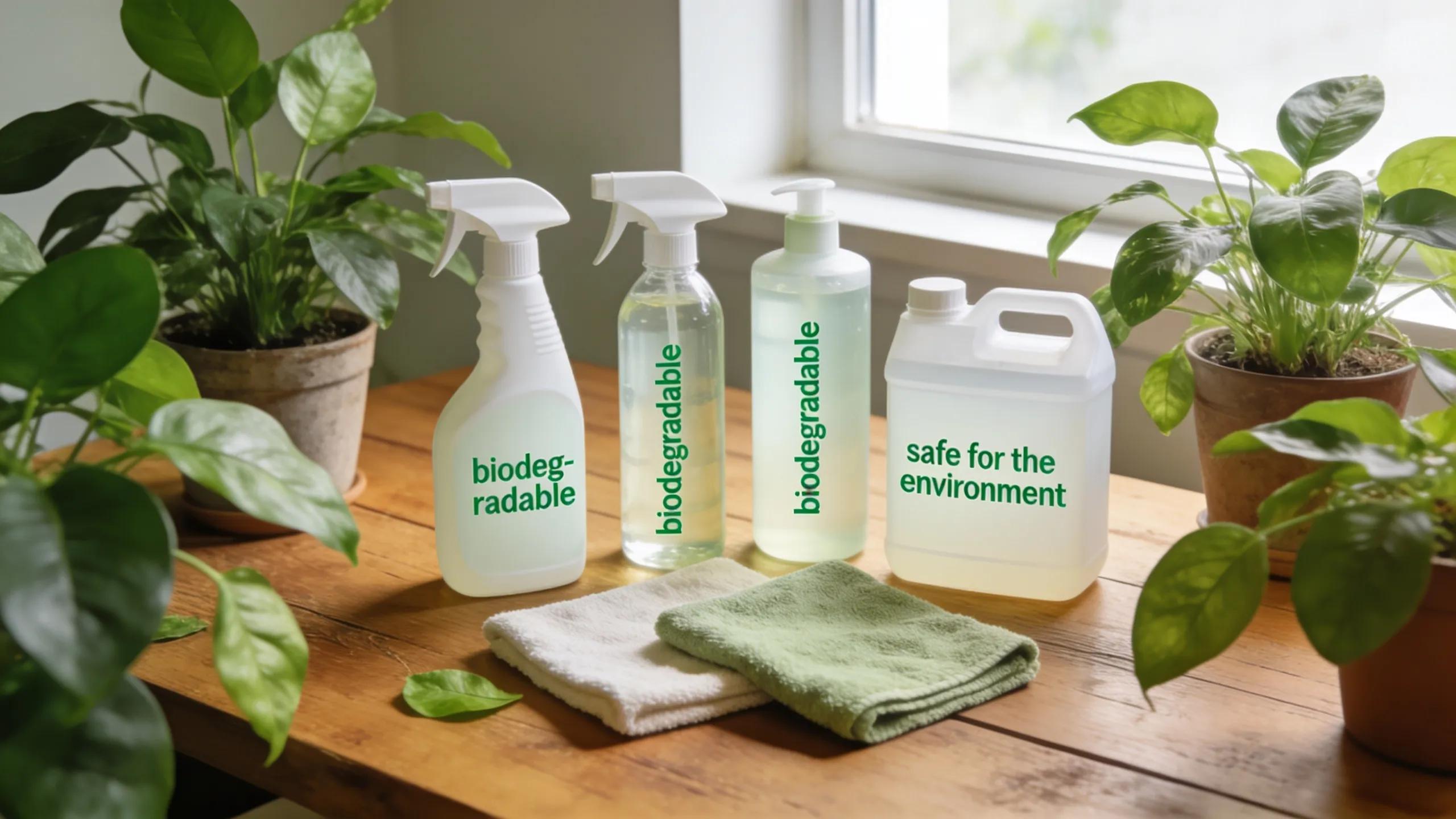 Eco-friendly cleaning products highlighting the benefits of sustainable soft wash methods