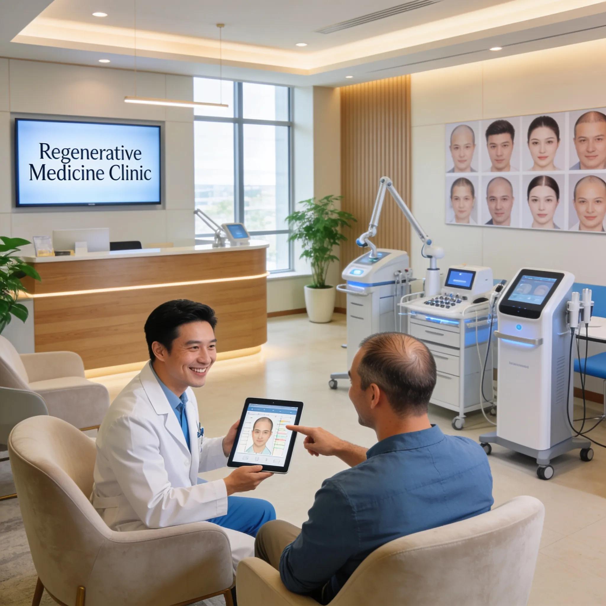 Modern regenerative medicine clinic in New York focused on hair restoration
