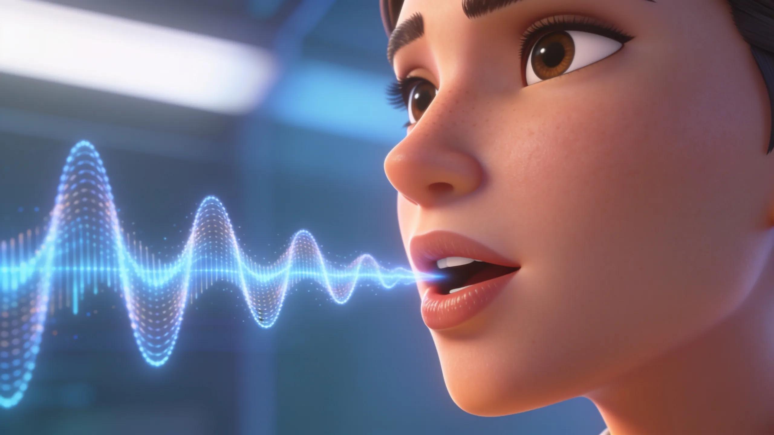 Animated avatar using AI lip sync technology to create realistic speech movements Animated avatar using AI lip sync technology to create realistic speech movements