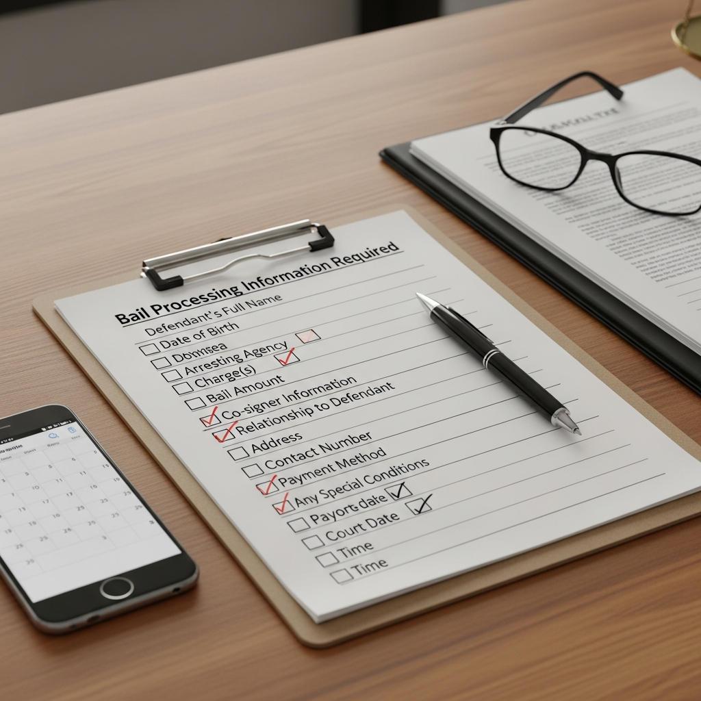 Information Needed from the Bail Bondsman