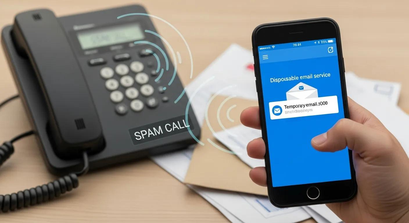 Using a disposable email to protect privacy and reduce spam calls