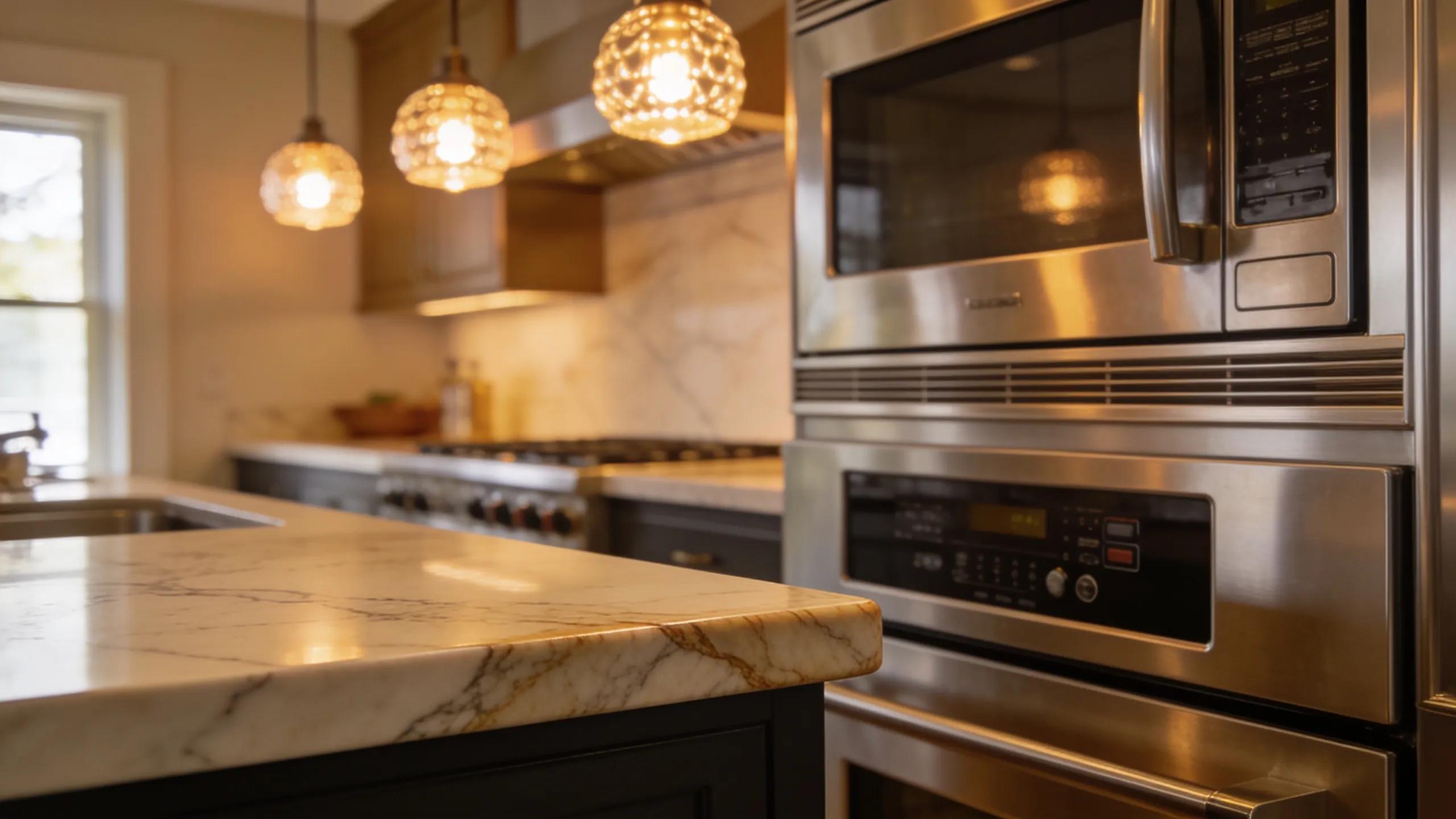 Gourmet kitchen showcasing high-end finishes in Bayshore luxury property