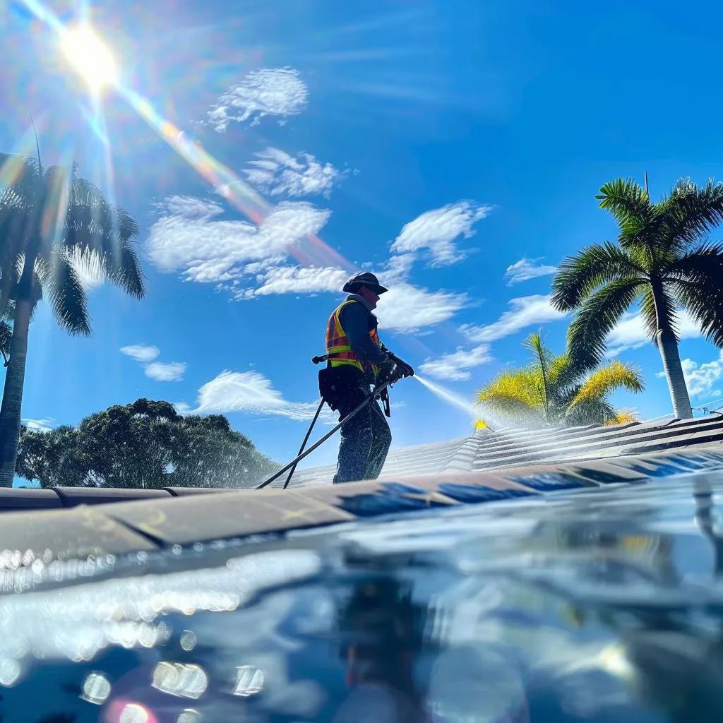 Seasonal pressure washing calendar illustrating cleaning tasks for each season